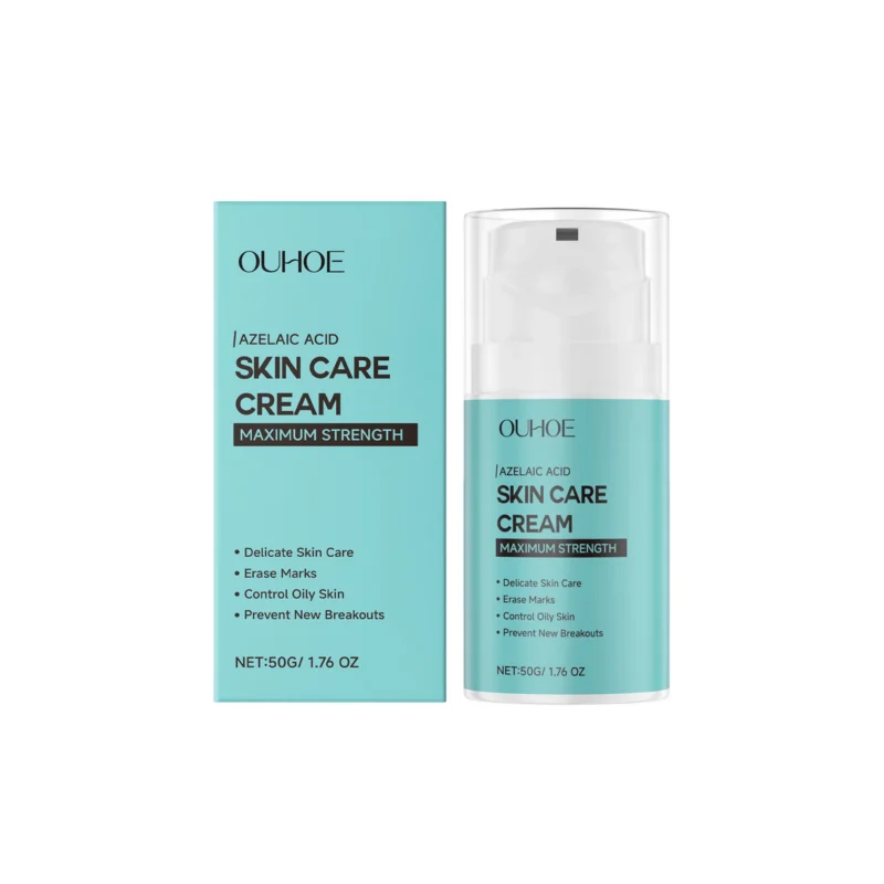 OUHOE Azelaic Acid Acne Care Cream with Hyaluronic Acid for Oily & Acne-Prone Skin