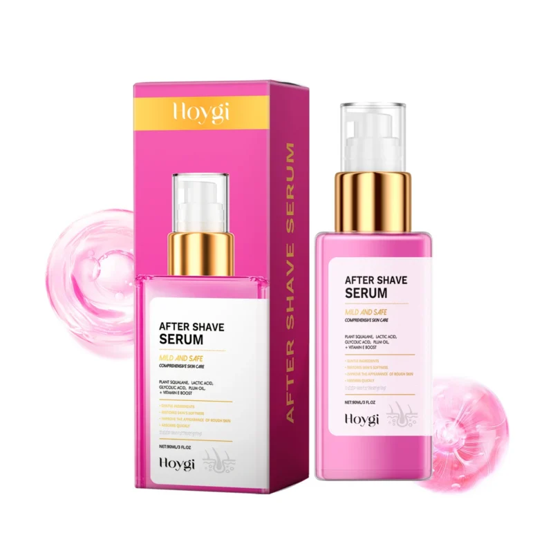 Hoygi After Shave Serum with Plant Squalane and Lactic Acid for soothing and moisturizing skin post-shaving or hair removal