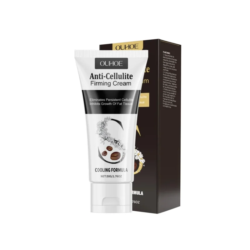 OUHOE Anti-Cellulite Firming Cream 50g with Cooling Formula for Fat Burning and Skin Tightening