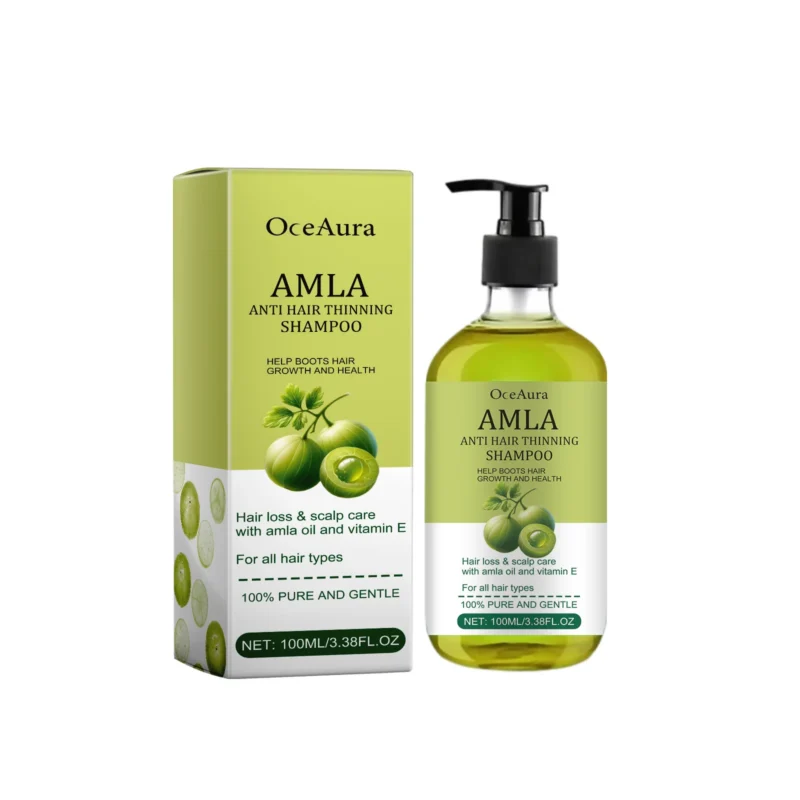 OceAura Amla Anti Hair Thinning Shampoo 100ml for strengthening hair and promoting growth