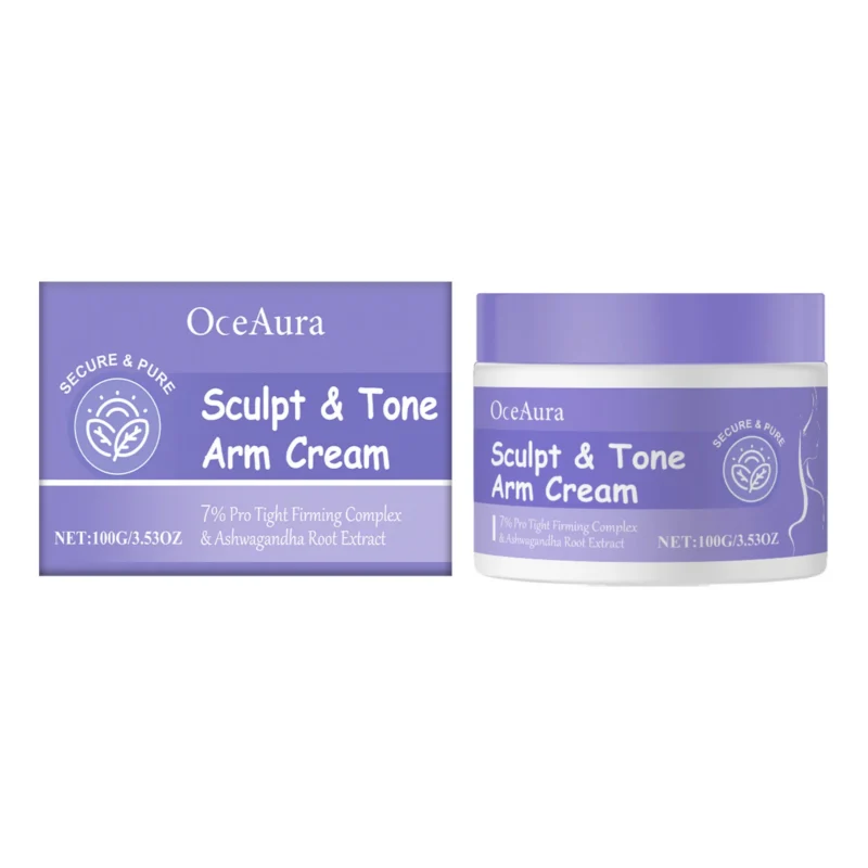 OceAura Arm Cream 100g for reducing wrinkles, firming skin, and providing deep moisturizing with Niacinamide and Collagen