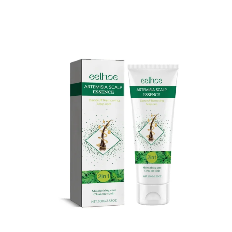 EELHOE Artemisia Anti-Dandruff Scalp Essence Shampoo 100g for deep cleansing, dandruff removal, and silky hair