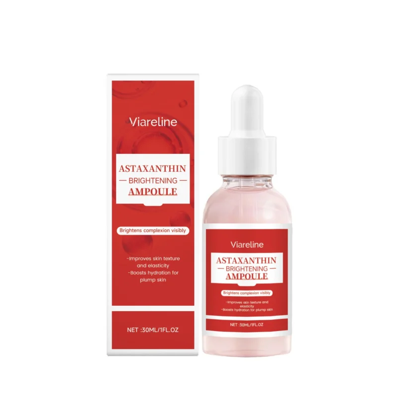 Viareline Astaxanthin Hydrating Serum 30ml for Visible Brightening and Plump Skin