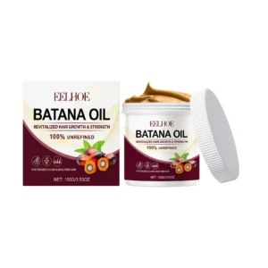 EELHOE Batana Oil Hair Conditioner jar with natural ingredients for repairing dry, damaged hair and promoting shine