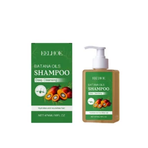 EELHOE Batana Oil Shampoo for deep cleansing and nourishing dry, frizzy hair in a 474ml bottle
