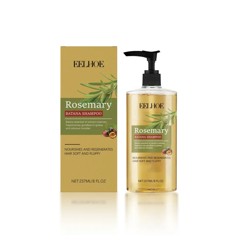 EELHOE Batana Oil & Rosemary Shampoo for deep cleansing, oil control, and nourishing hair, 237ml bottle.