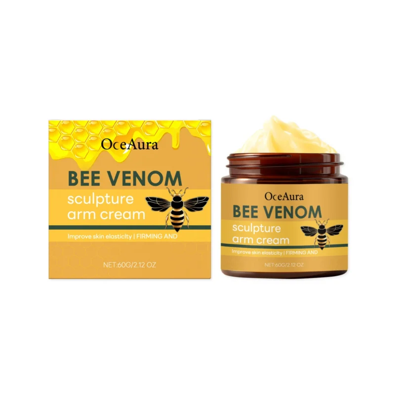 OceAura Bee Venom Body Cream for skin firming, tightening, and improving elasticity, 60g jar