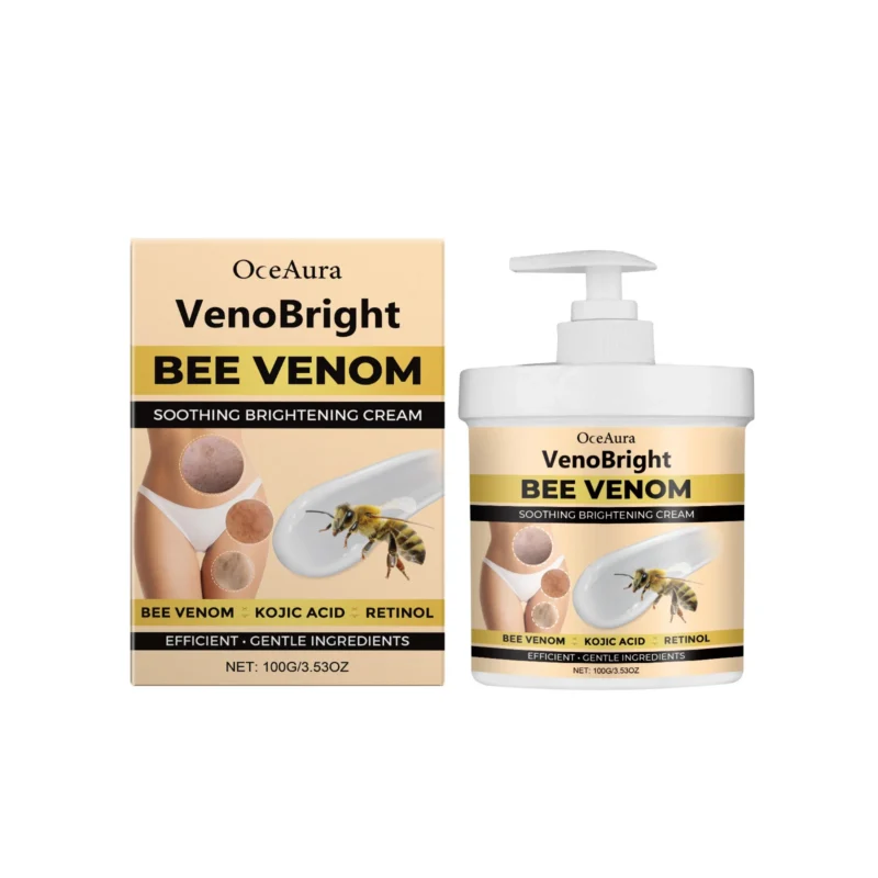 OceAura Bee Venom Soothing Brightening Cream, Hydrates, Smooths & Refines Skin, 100g