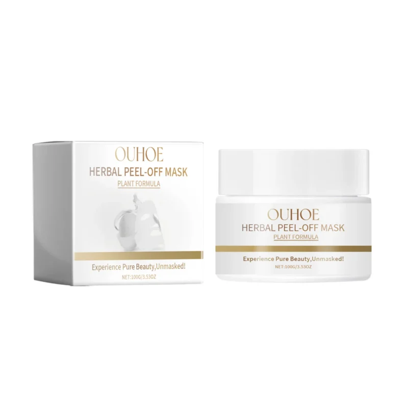 OUHOE Herbal Deep Pore Cleaning Blackhead Peel Off Mask for glowing, clear skin.