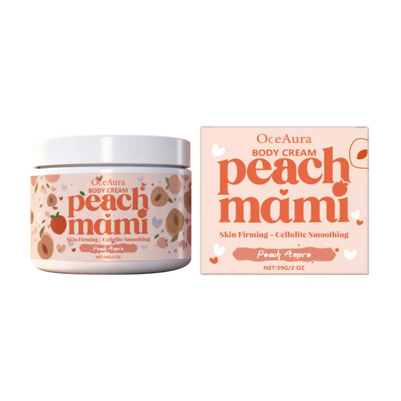 OceAura Body Cream Moisturizer for Firming, Smoothing and Hydrating Skin with Peach Extract