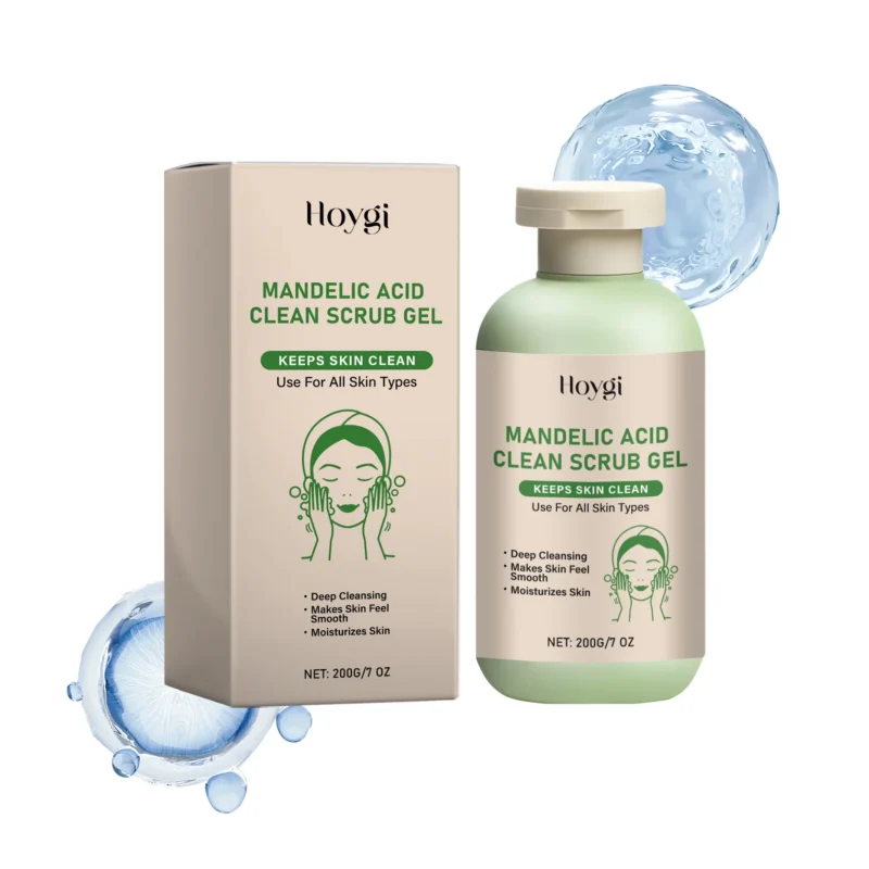 Hoygi Body Exfoliating Gel for deep cleansing and gentle exfoliation, 200g tube with Mandelic Acid