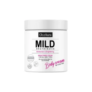 OceAura Brightening Body Cream with AHA, Arbutin for Exfoliation & Moisturizing