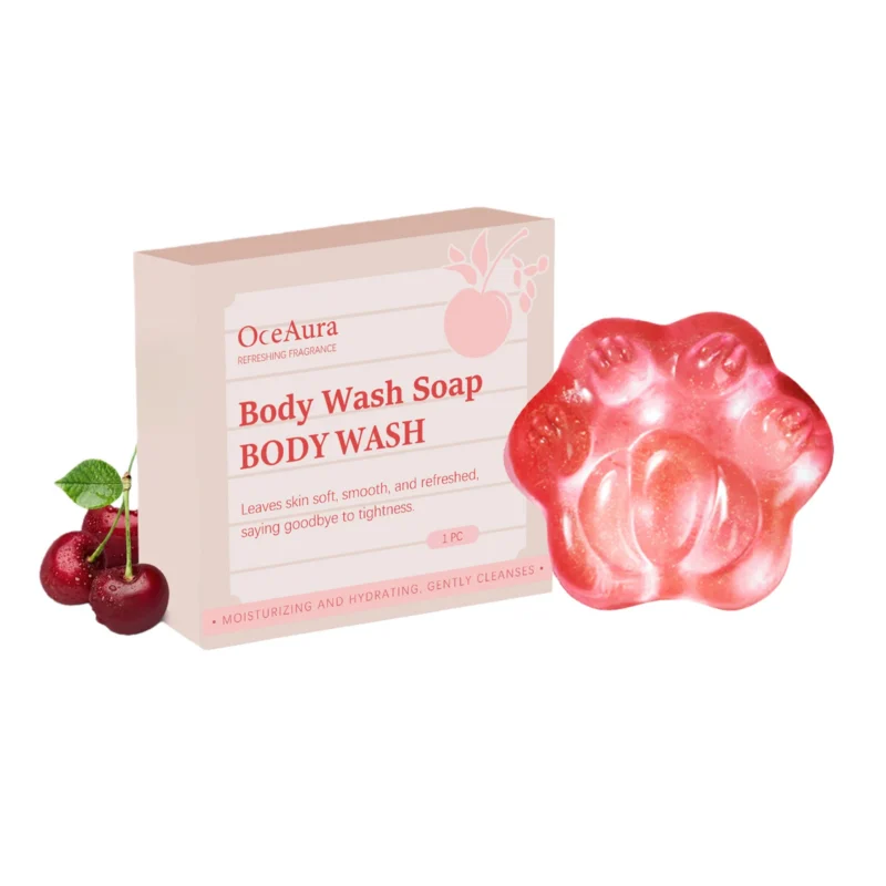 OceAura Cherry Moisturizing Body Wash Soap for Hydrated, Soft & Smooth Skin