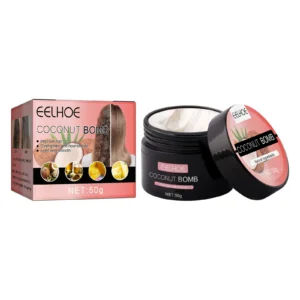 EELHOE Coconut Hair Mask 50g jar for repairing dry, damaged hair and adding smoothness and shine
