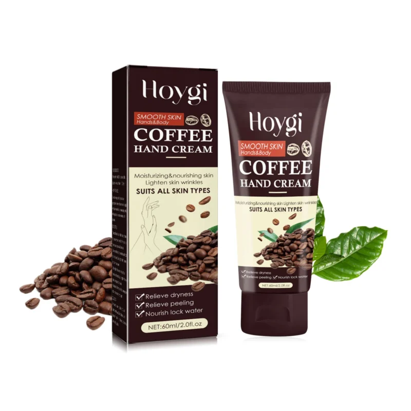 Hoygi Coffee Hand Cream for Hands & Body, Moisturizing, Nourishing, Lightens Wrinkles