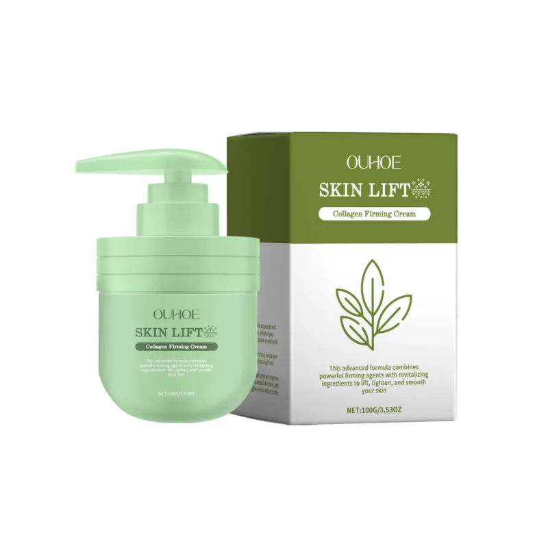 OUHOE Collagen Firming Cream 100g for tightening skin and reducing fine lines with Glycerin and Hyaluronic Acid