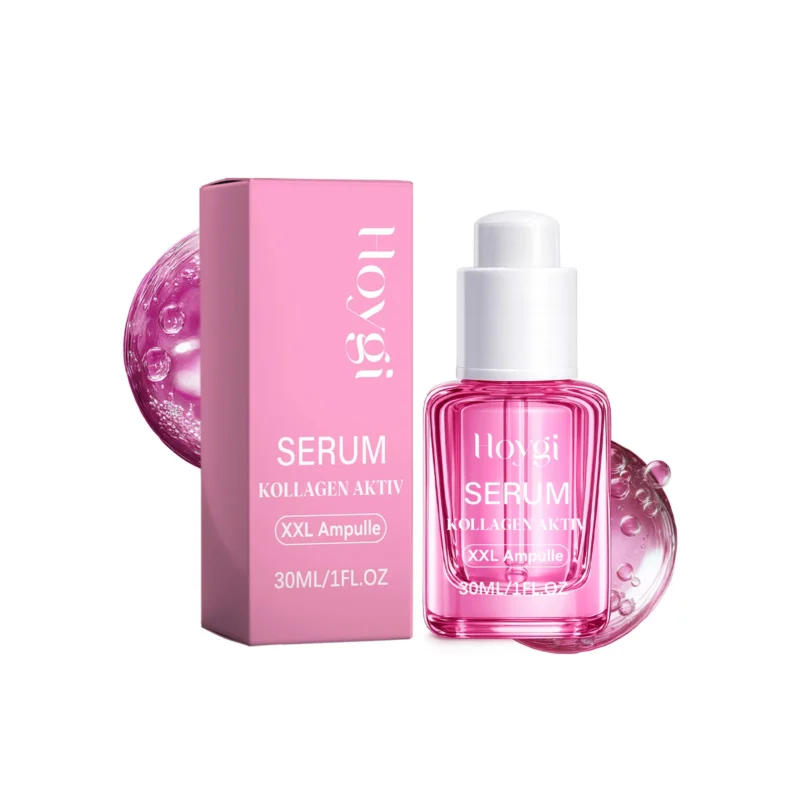 Hoygi Collagen Moisturizing Serum 30ml in sleek packaging for deep hydration and radiant skin