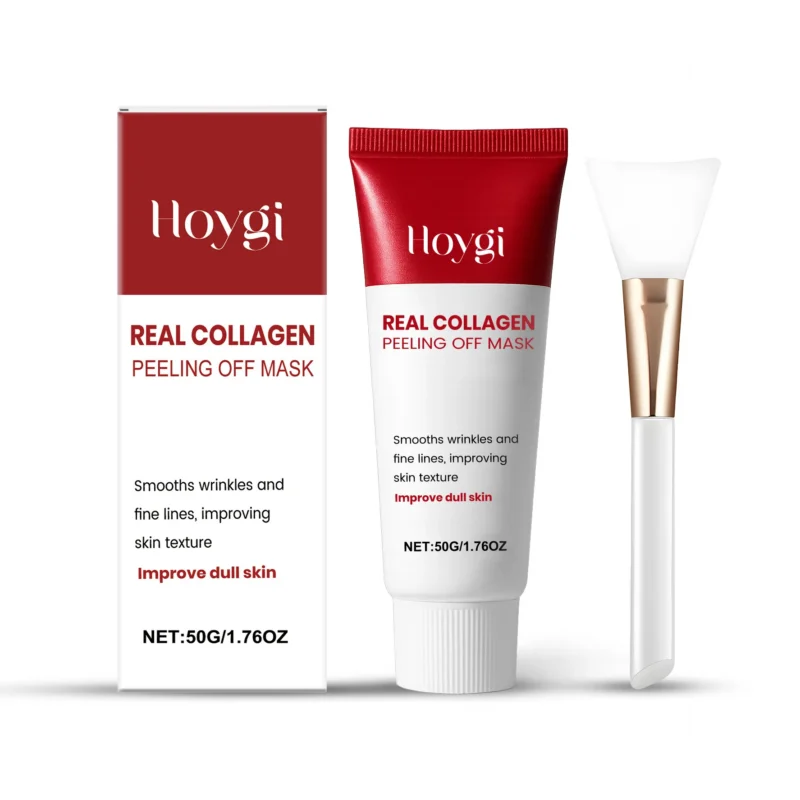 Hoygi Real Collagen Peel Off Mask for Deep Cleansing, Moisturizing & Wrinkle Smoothing