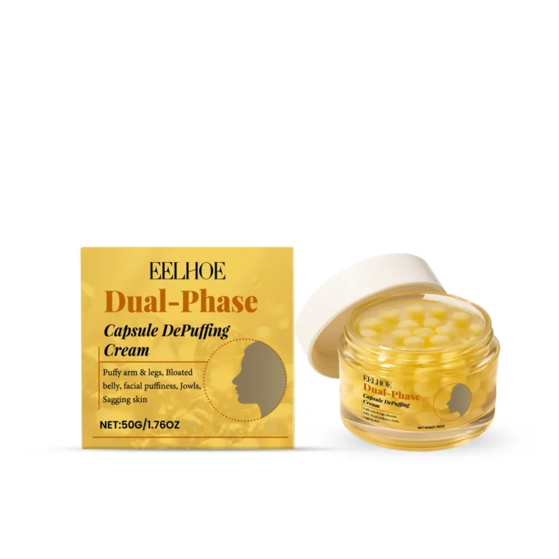 EELHOE Dual-Phase Capsule Depuffing Cream with firming and lifting effect for puffy skin & facial puffiness