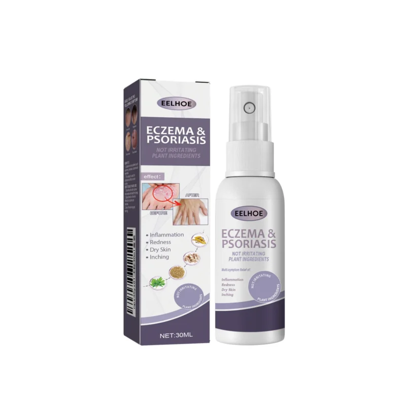 EELHOE Eczema & Psoriasis Relief Spray with Glycerin and Plant Extracts for Multi-Symptom Skin Care