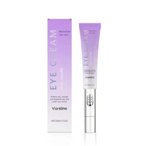 Viareline Eye Cream with Electric Massage Head, Anti-Wrinkle, Brightens Dark Circles