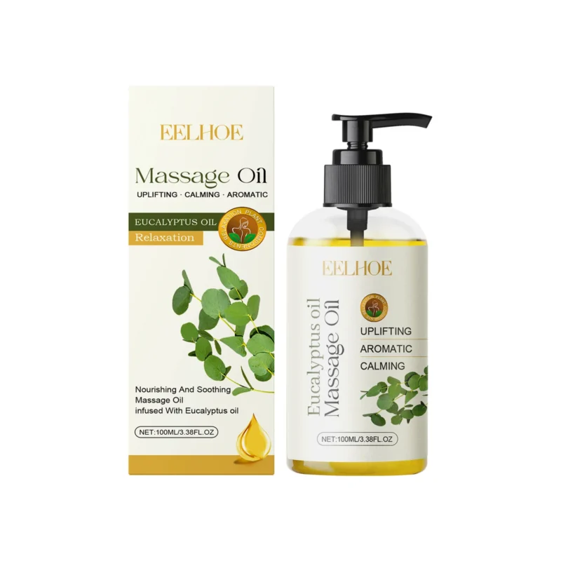 Eucalyptus Body Oil 100ml with Argan Oil and Vitamin E for Deep Moisturizing and Relaxation