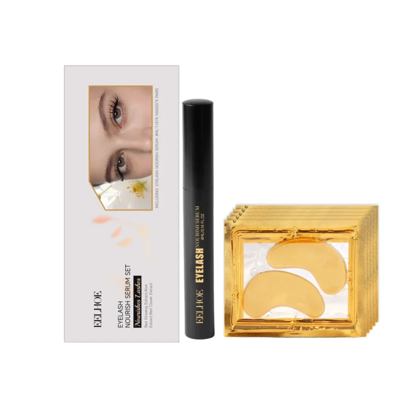 eyelash-serum-set-gentle-care-lash-growth-eye-hydration-cih-gbq3eh9u-1 EELHOE Eyelash Nourishing Serum Set with 5 pairs of Eye Masks for deep hydration and lash strengthening