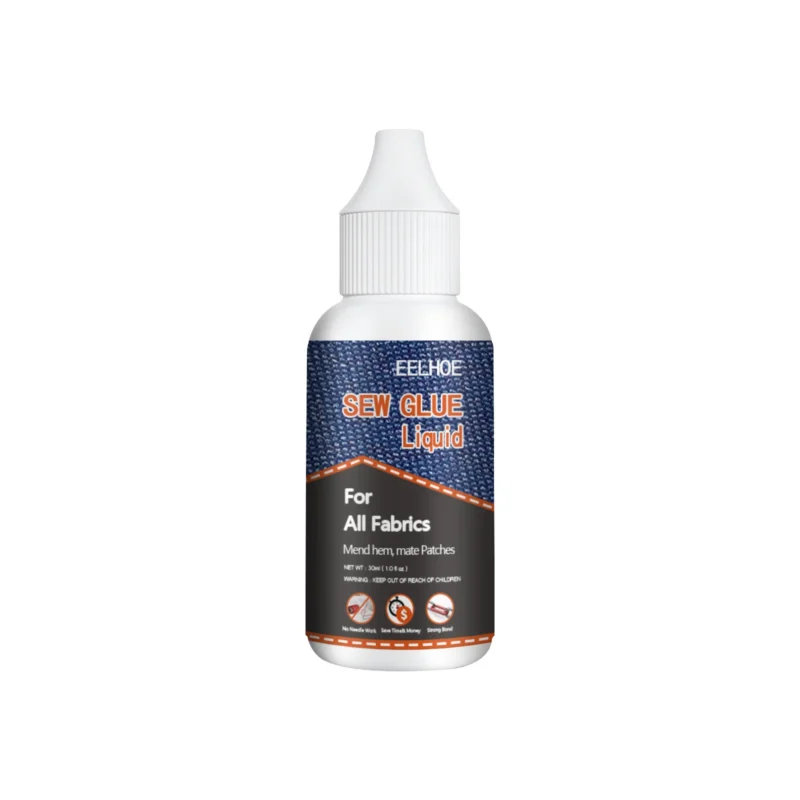 EELHOE Fabric Glue 30ml for permanent, washable clothing repair and fabric bonding