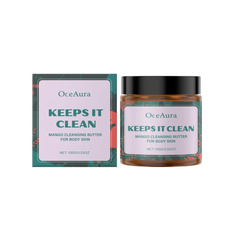 OceAura Mango Cleansing Butter for Body, Gentle Soothing Moisturizing Cleanser with Sunflower & Oat Oil
