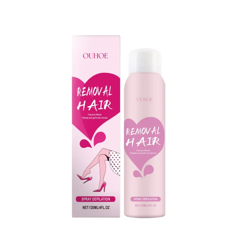 OUHOE Mousse Body Hair Removal Spray for Armpit, Leg & Body Hair - Gentle & Painless Depilation