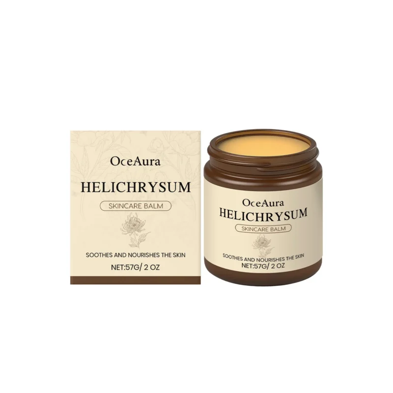 OceAura Helichrysum Skincare Balm 57g for Deep Moisturizing and Soothing Sensitive Skin