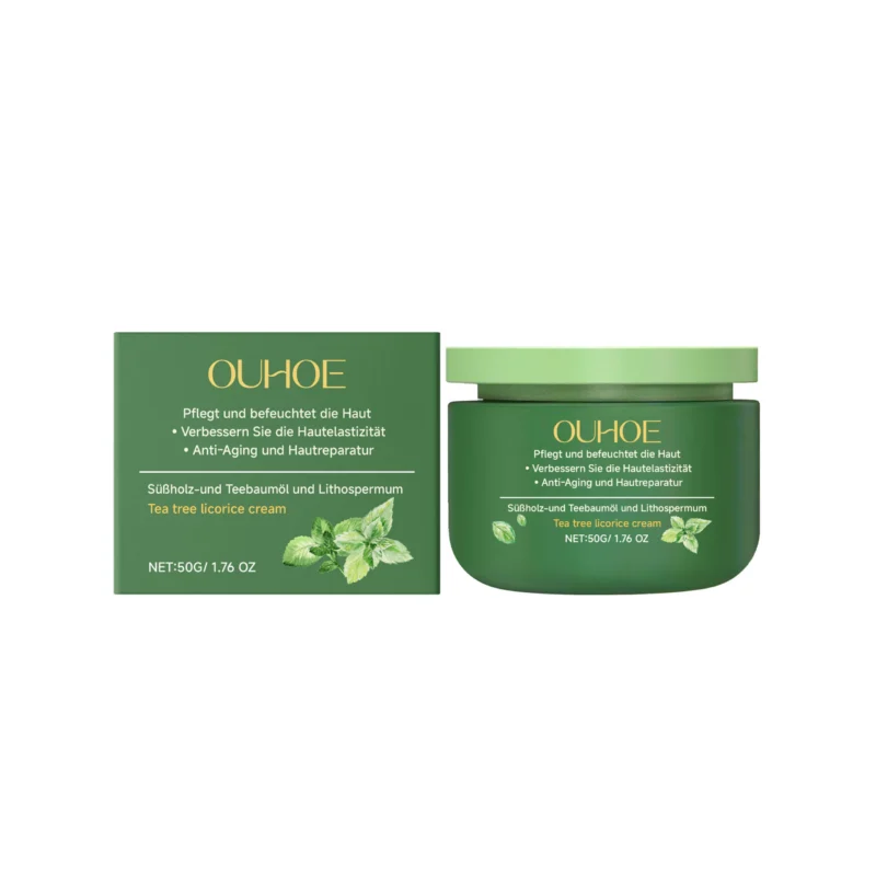 OUHOE Herbal Body Lotion with Tea Tree & Licorice for Soothing, Moisturizing & Skin Repair