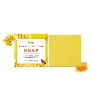 Hoygi Honey Moisturizing Bath Soap 100g with Olive Oil for Gentle Skin Cleansing and Barrier Repair