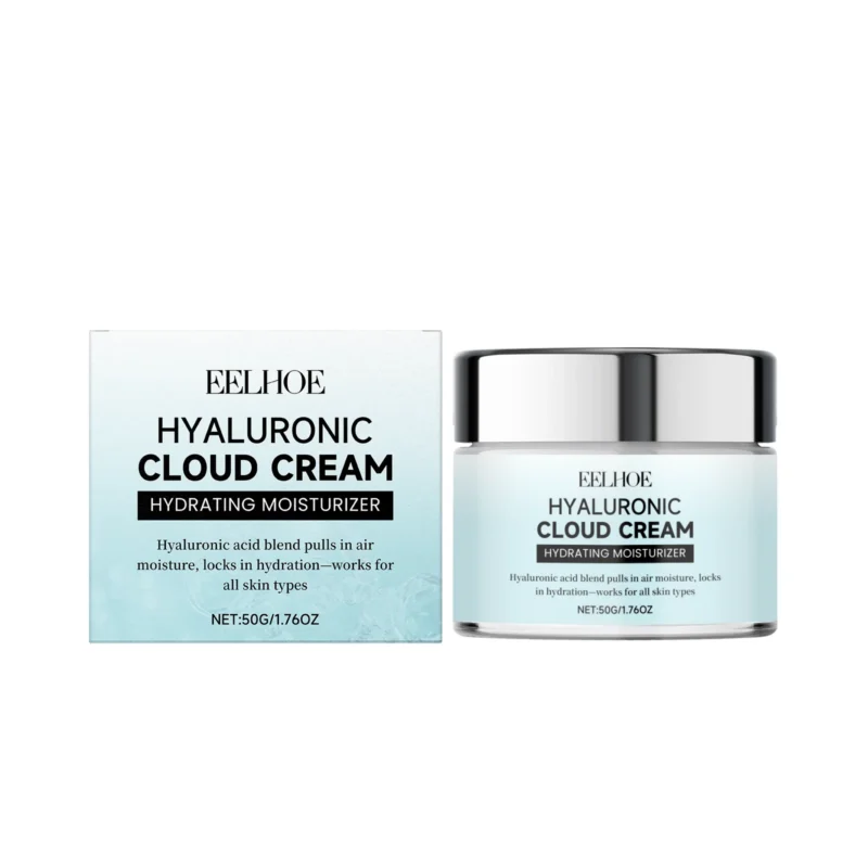 EELHOE Hyaluronic Acid Cloud Cream with Arginine for Deep Hydration and a Non-Sticky Finish, 50g Jar