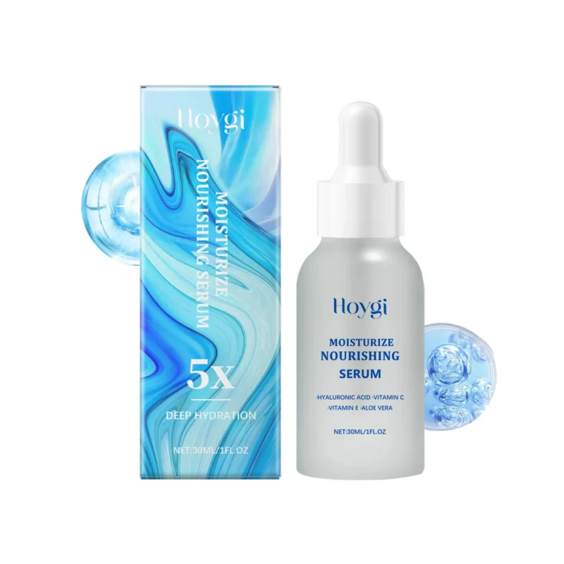 Hoygi Hyaluronic Acid Hydrating Serum with Vitamin C and E for Moisturizing & Brightening