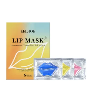 EELHOE Hydrating Lip Mask Patches for deep moisture, plumping, and reducing visible lip lines, 6 pieces per pack