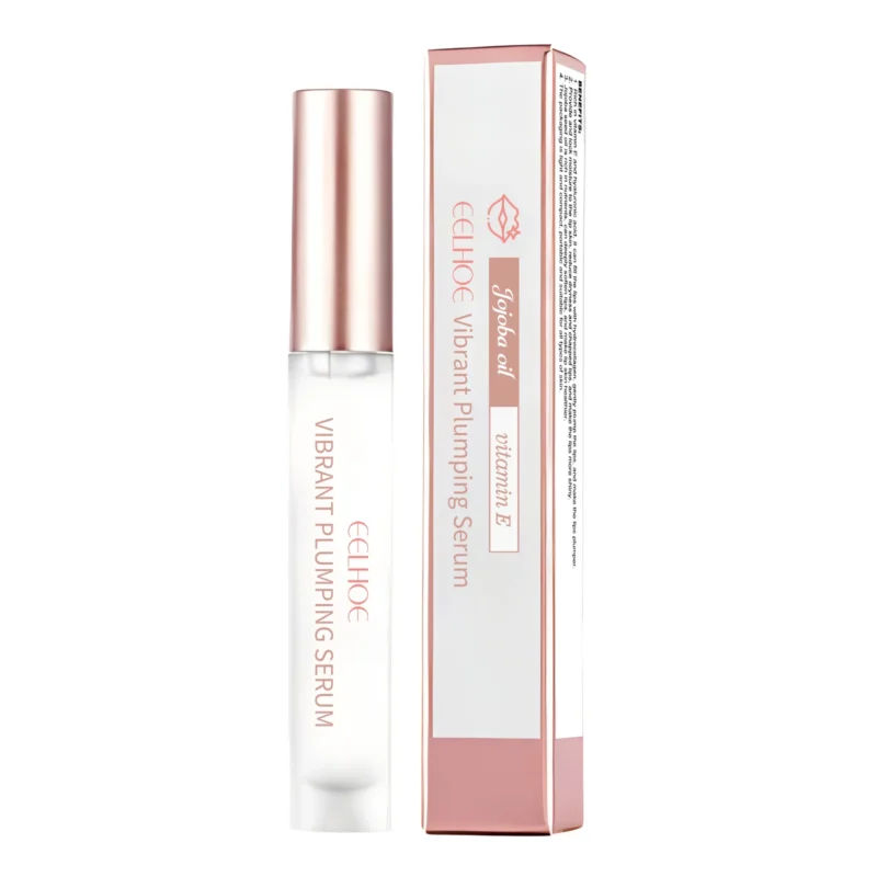 EELHOE Hydrating Lip Plumping Gloss in a sleek tube, formulated with Jojoba Oil and Hyaluronic Acid to smooth and volumize lips.