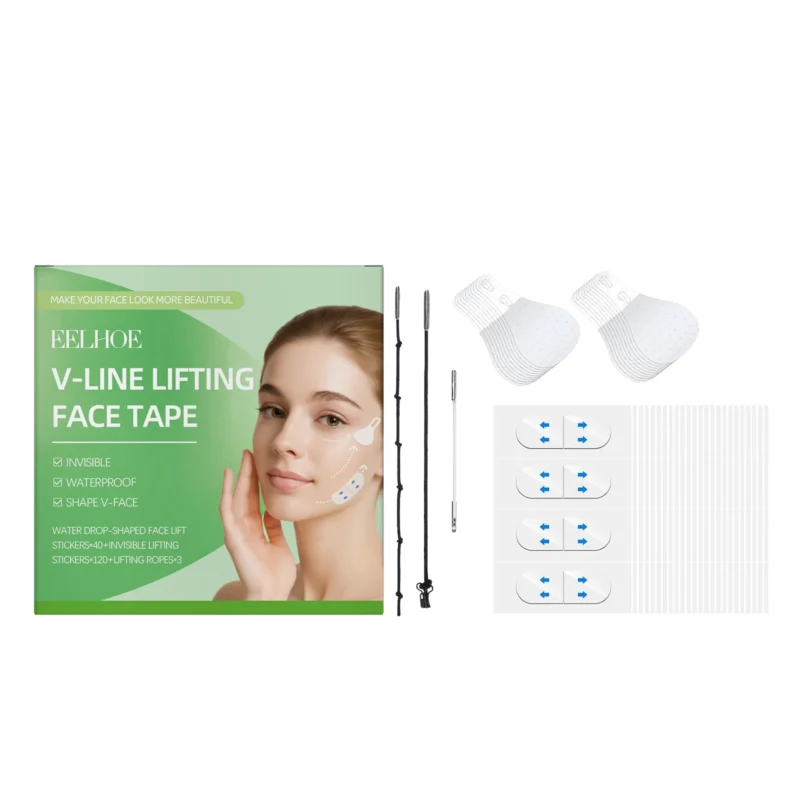 EELHOE Invisible Face Lifting Tape Set for Instant V-Line Contouring and Smoothing Wrinkles