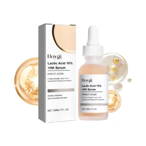 Hoygi Lactic Acid 10% + HA Serum for Exfoliating, Brightening, and Moisturizing