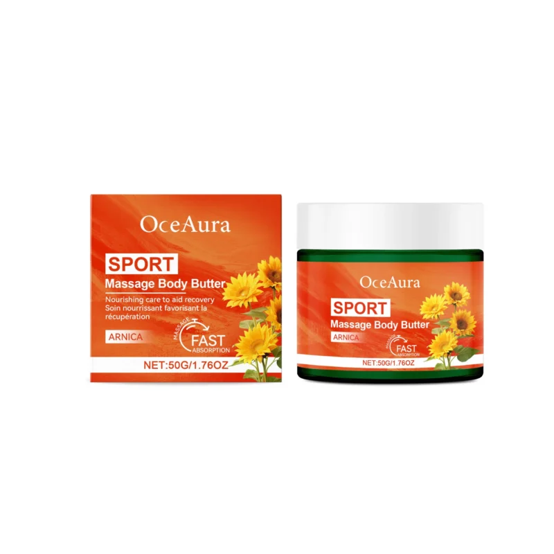 OceAura Sport Massage Body Butter - Deep Soothing, Fast Absorption, Nourishing Care