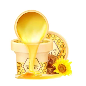 OUHOE Milk & Honey Hand Wax - Moisturizing Exfoliating Peel-Off Mask for Dry, Rough Hands