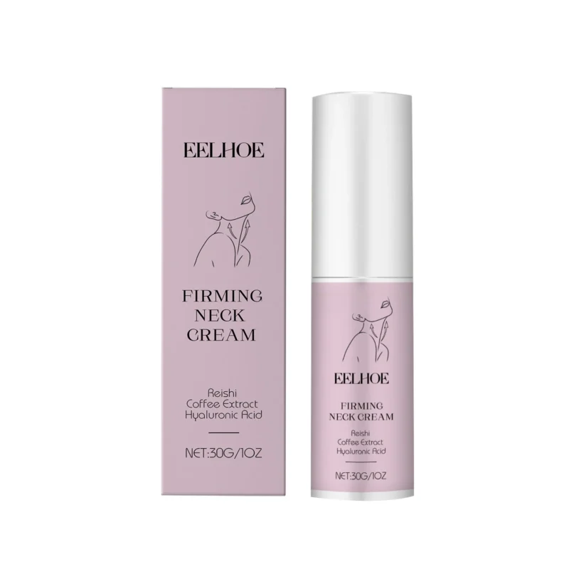 EELHOE Neck Firming Cream 30g with Reishi and Coffee Extract for Hydration and Wrinkle Reduction