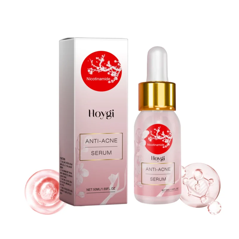 Hoygi Niacinamide Anti-Acne Serum 50ml for gentle acne treatment, scar repair, and skin brightening