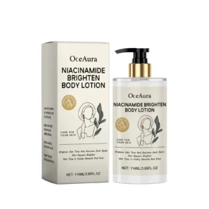 OceAura Niacinamide Brightening Body Lotion 114ml for Visible Skin Tone Improvement and Deep Hydration