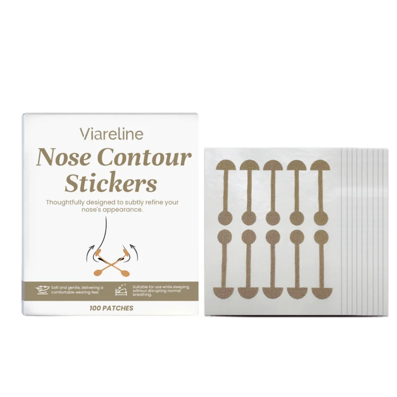 Viareline Nose Contour Stickers - Breathable, Comfortable, Invisible Nose Shaper for Day and Night