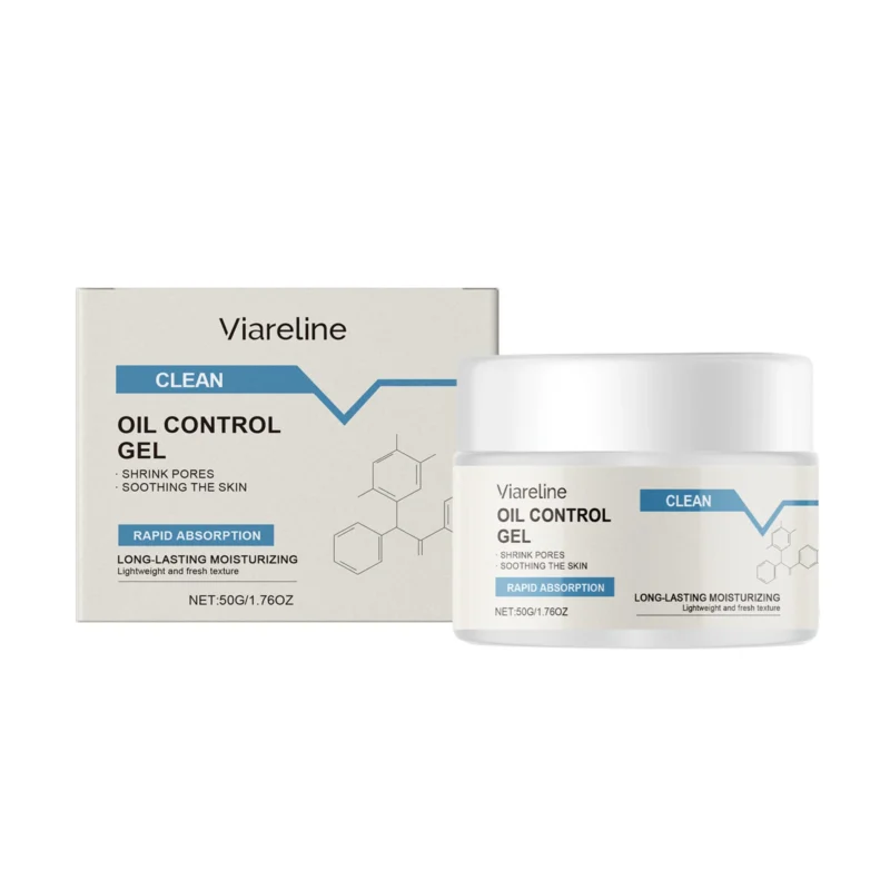 Viareline Oil Control Soothing Moisturizing Gel for Oily Skin, Shrink Pores
