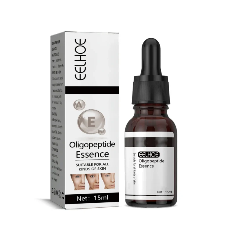 EELHOE Oligopeptide Face Serum in a sleek 15ml bottle for deep hydration and anti-aging
