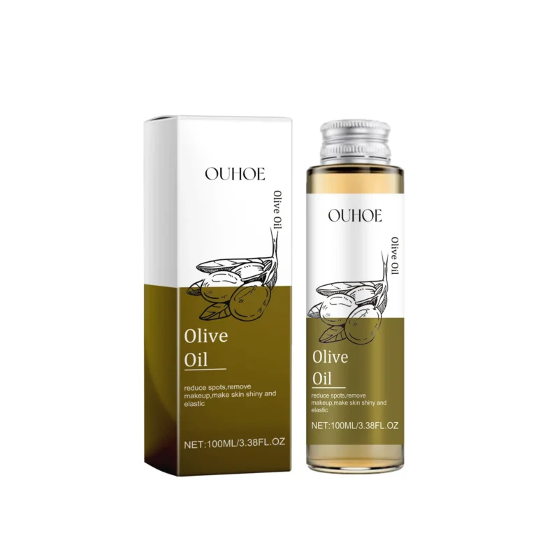 OUHOE Olive Massage Oil for Skin & Hair Care, Makeup Remover, 100ml