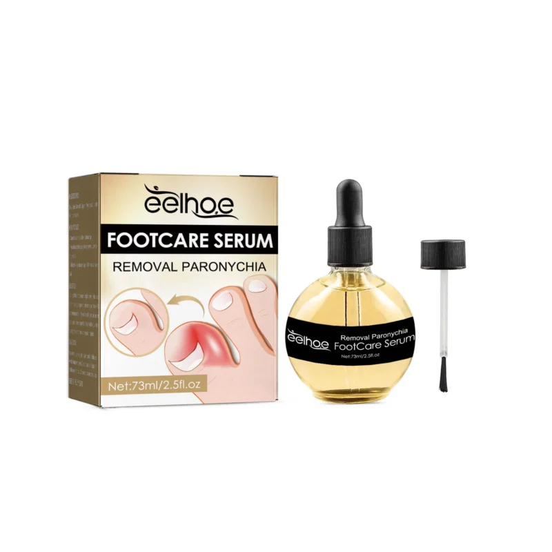 EELHOE Paronychia Treatment Serum for ingrown toenails, thickened nails, and fungal nails, comes with a brush applicator.