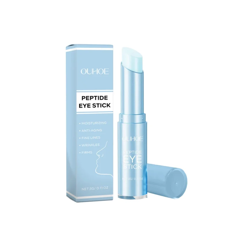 OUHOE Peptide Eye Stick Moisturizing Anti-Aging Eye Cream for Fine Lines and Wrinkles
